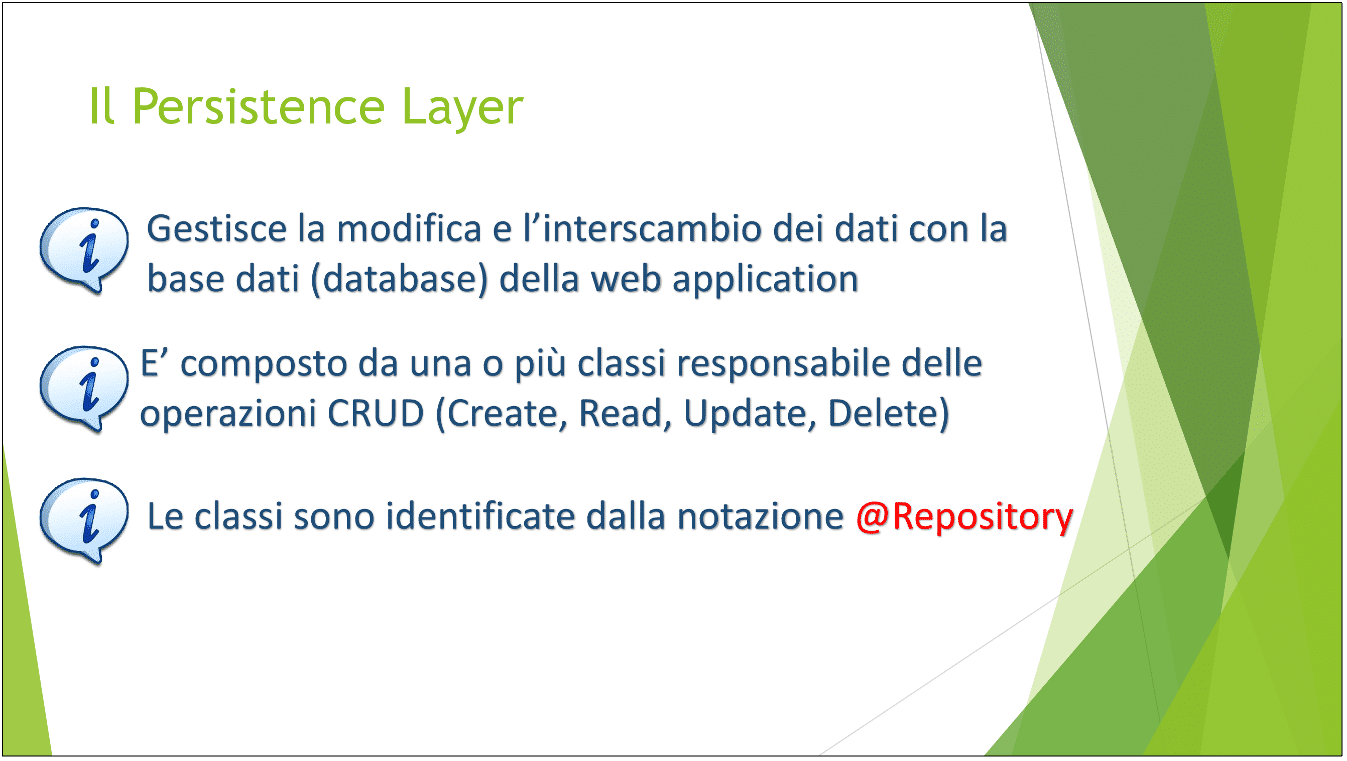 Persistence Layer Persistence Layer