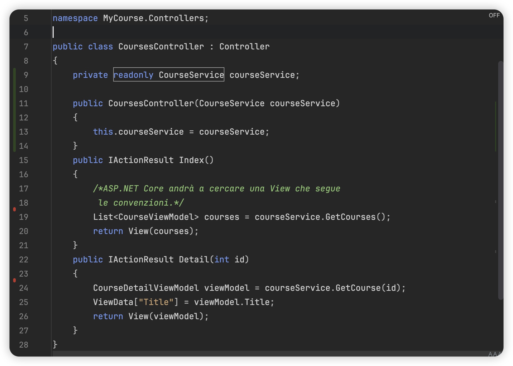Costruttore Costruttore